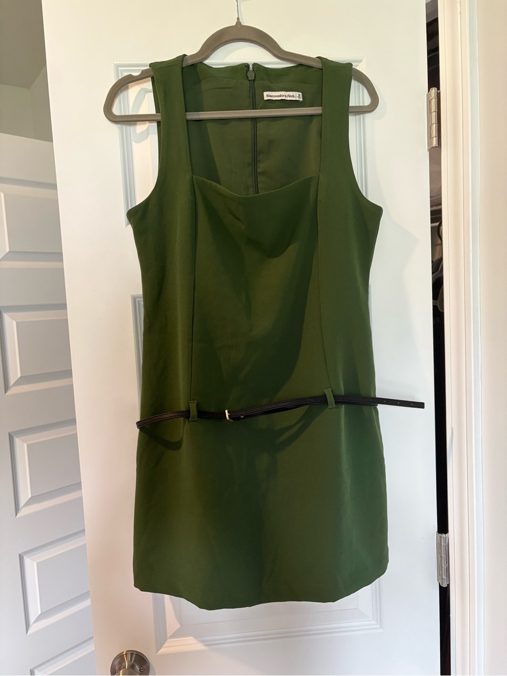 Abercrombie Olive Green Sleeveless Shift Dress